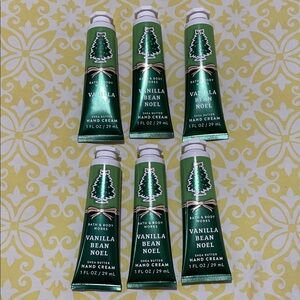 Bath & Body Works 6X Vanilla Bean Noel Hand Creams NWT 1 ounce each